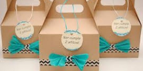 cajita para dulces de cumpleaños