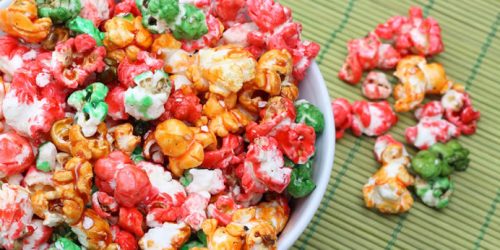 palomitas de colores dulces