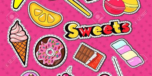 pegatinas dulces